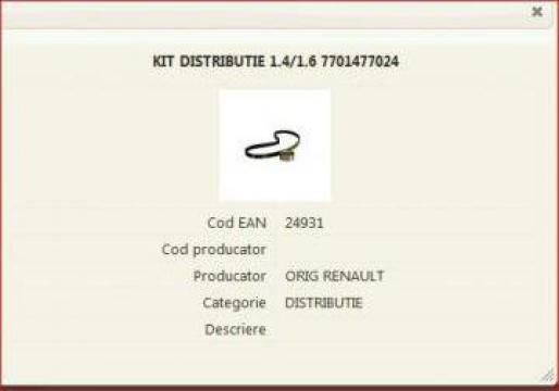 KIt distributie 1.4 sau 1.6 Renault