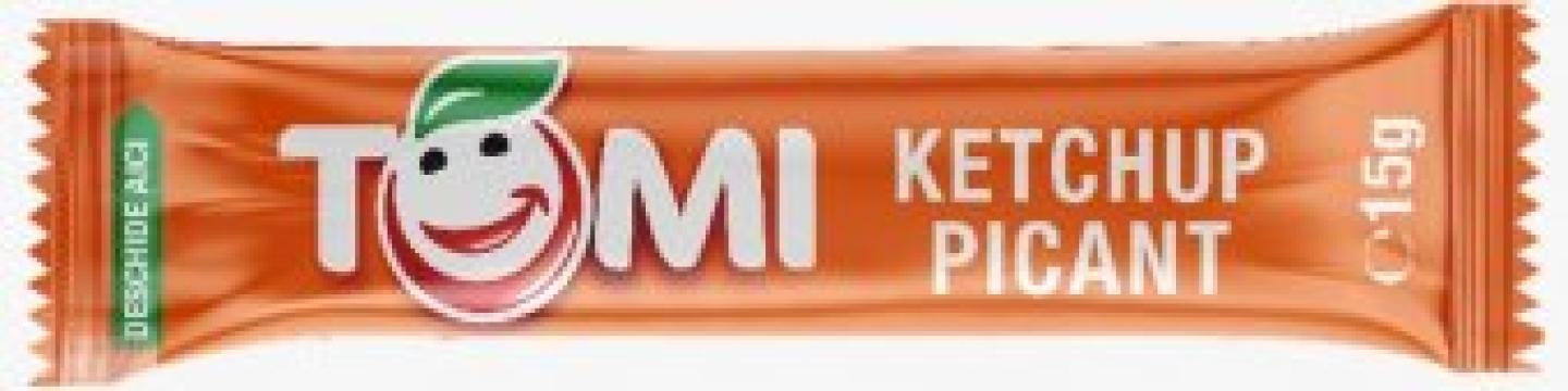Ketchup Tomi picant plic 15g, 150buc