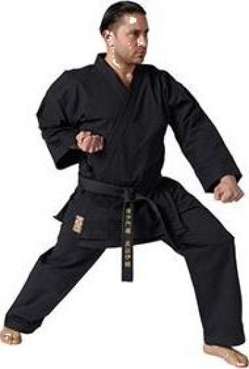 Kimono karate negru Traditional 12 oz Kwon