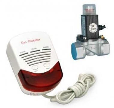 Kit detector gaz metan si GPL cu electrovana 3/4 Detect GAZ