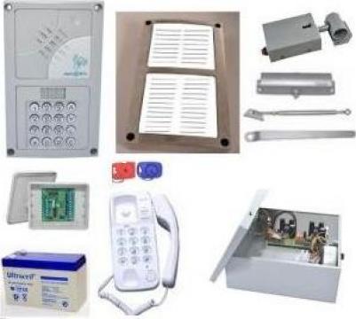 Kit interfon pentru 12 apartamente Resel