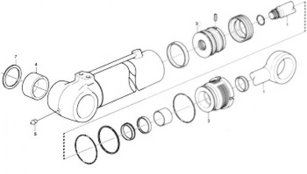 Kit reparare cilindru hidraulic utilaje Volvo