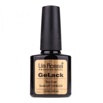 Lac unghii Top coat soak-off UV/LED Lila Rossa Gelack 7.3 ml