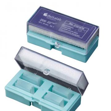 Lamele microscop 18x18 mm Deltalab, 1000 buc/cutie