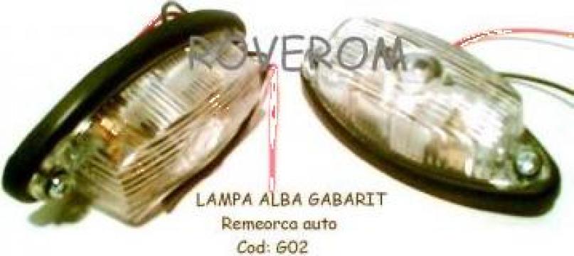 Lampa alba gabarit remorca auto