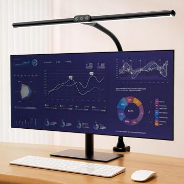 Lampa de birou flexibila, neagra, 5 moduri de luminozitate,