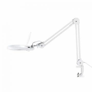 Lampa de lucru cu lupa 22 W lumina alb rece, culoare alba