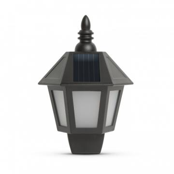 Lampa de perete solara 2 in 1 cu efect de flacara, LED alb