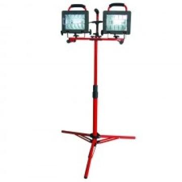 Lampa halogen portabila cu stativ complex 2x500W / 220V