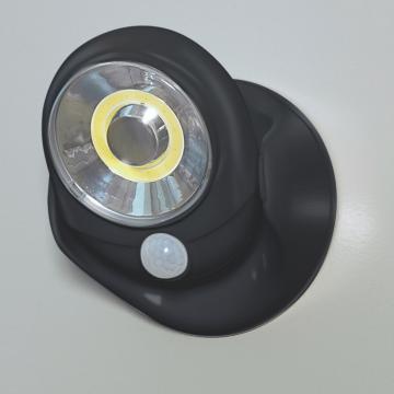 Lampa leduri COB cu senzor de miscare negru