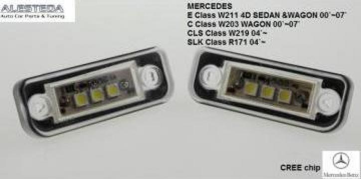 Lampa numar LED Mercedes Benz E Class W211 4D Sedan & Wagon