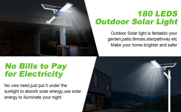 Lampa solara stradala LED cu panou solar 400w