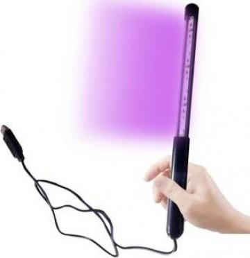 Lampa ultraviolete UVC portabila 3W pentru strerilizare