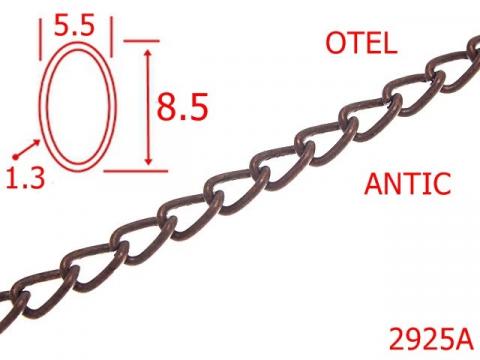 Lant otel 5.5 mm 1.3 antic 7K7 2925A