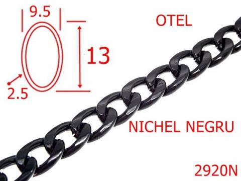 Lant otel 9.5 mm 2.5 nichel negru 7L4 2920N