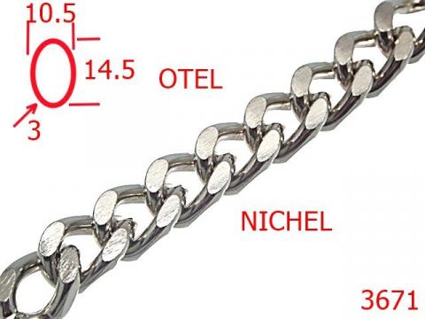 Lant otel poseta 10.5 mm 3 nichel 14L5 3671