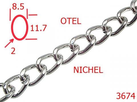 Lant otel poseta 8.5 mm 2 nichel 14J5 3674