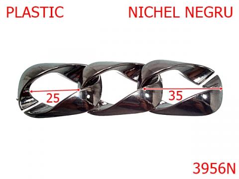 Lant plastic 35 mm nichel negru 3956N/ZA