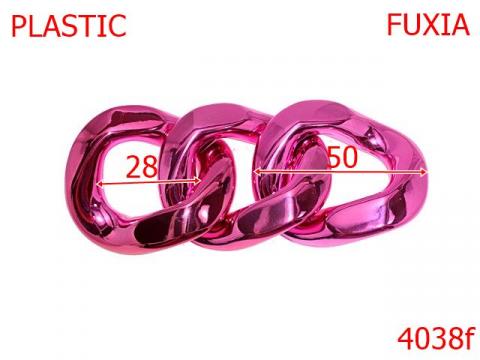 Lant plastic 50 mm Fuxia 4038f/ZA