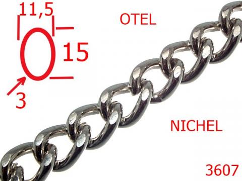 Lant poseta otel 11.5 mm 3 nichel 14A2 3607