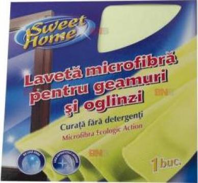 Laveta microfibra pentru geamuri