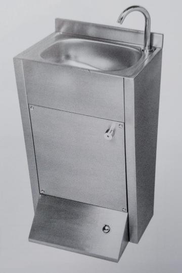 Lavoar din inox cu pedala