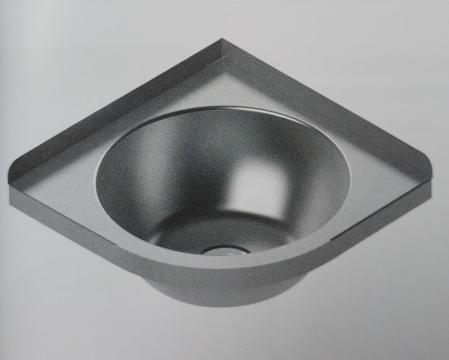 Lavoar din inox pe colt