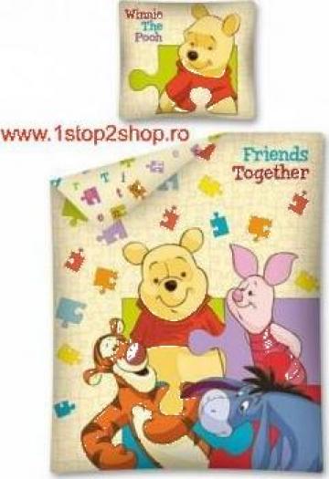 Lenjerie de pat copii Winnie the Pooh