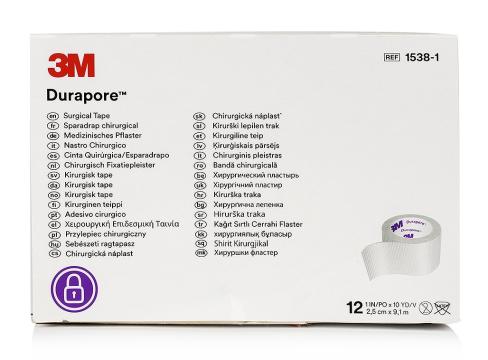 Leucoplast matase Durapore 3M - 2.5 cm x 9.14 m