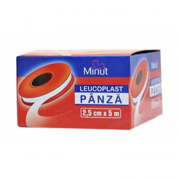 Leucoplast panza - 2.5 cm x 5 m - Minut