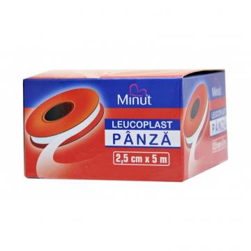 Leucoplast panza - 2.5 cm x 5 m - Minut