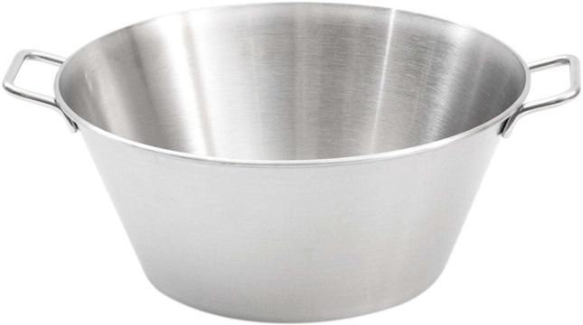Lighean inox cu manere 22 litri