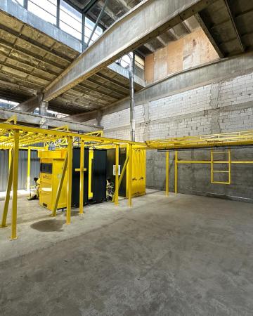 Linie de vopsire in camp electrostatic