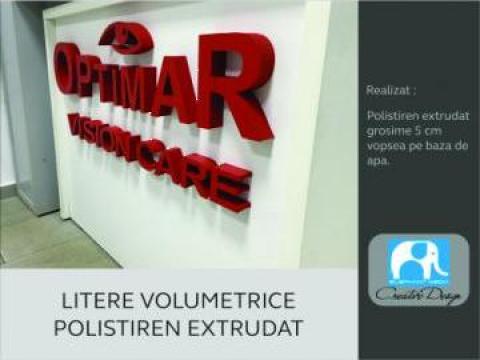 Litere volumetrice polistiren