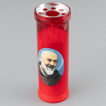 Lumanare rosie - candela - Padre Pio