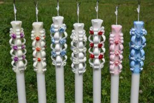 Lumanari de botez sculptate