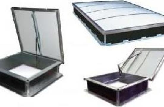 Luminatoare fixe, acces pe acoperis, ventilatie
