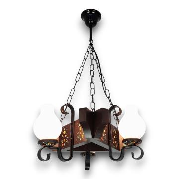 Lustra Queen 3X E14 wenge pictat EX-00650