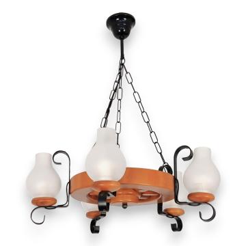 Lustra roata D30 5X E14 natur EX-00115