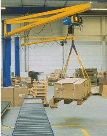 Macara pivotanta cu coloana - sistem KBK