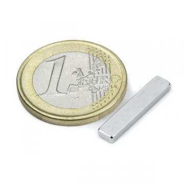 Magnet neodim bloc, 20x4x2 mm, putere 1,2 kg, N45