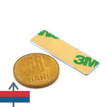 Magnet neodim bloc 40 x 12 x 1 mm autoadeziv