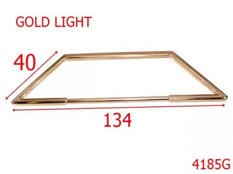 Maner poseta trapezoidal 134 mm zamac gold 4185G