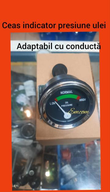 Manometru indicator presiune ulei pentru conducta