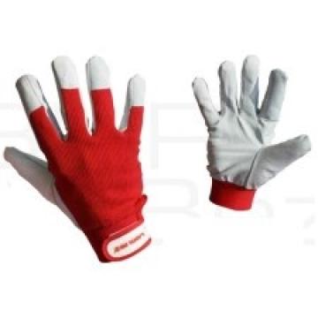 Manusa bumbac cu piele caprior - (10)