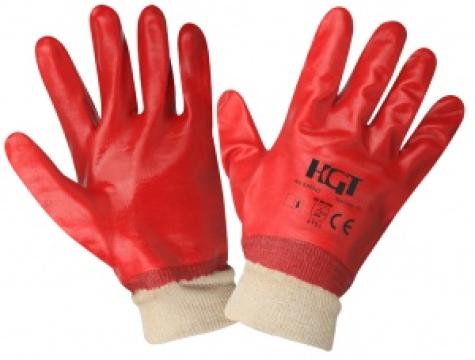 Manusi PVC cu manseta textila / M: 10