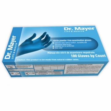 Manusi dr.Mayer blue nitril 100 buc