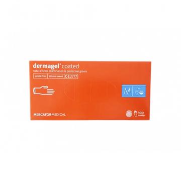 Manusi latex nepudrate Dermagel - 100buc/cutie