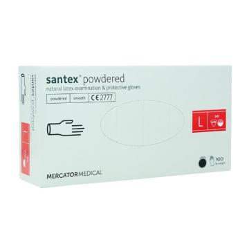 Manusi latex pudrate Santex set 100 buc.
