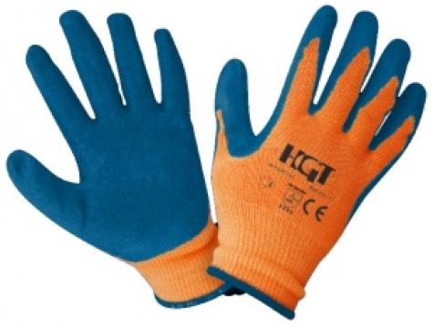 Manusi latex tricotate albastre / 11